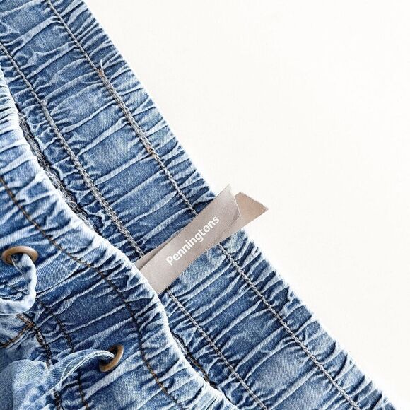 Penningtons Womens Soft Jogger Lyocell Denim Jeans Light Wash Size 2X - Picture 4 of 9